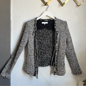 IRO Azure Open Front Tweed Jacket